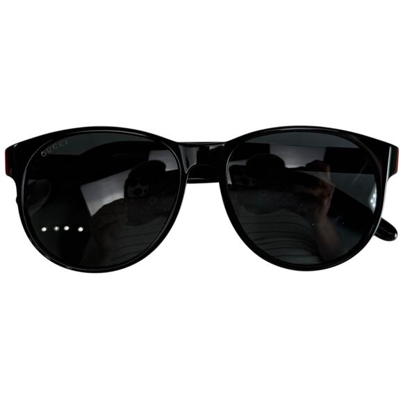 Gucci Round Oval Unisex GG0271S 55mm Sunglasses Women's Black‎ With Case NEW - Picture 8 of 14